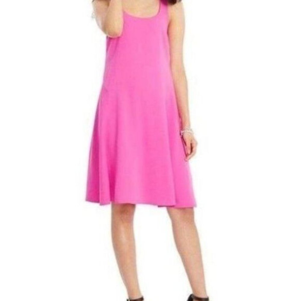 LAUREN RALPH LAUREN HOT PINK SLEEVELESS LINED CAREER SHEATH DRESS SIZE: 14